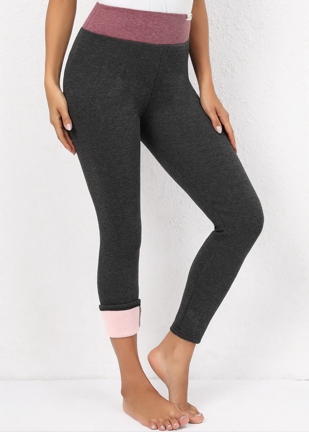 Elastic Waist High Waisted Leggings